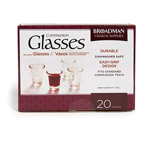 Communion Cups - Glass (Box of 20) by Broadman Church Supplies - Used condition - CA$33.38