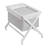 cunas moises de bebe ✅ Incluye: vestidura, colchón de espuma, colchita con relleno de 100% fibra hueca siliconada (para verano e invierno) y almohada. ¡Fácil lavado a máquina! También hay disponible a juego tríptico de Sábanas.