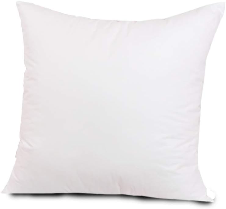 Plehoth Throw Pillow Insert (Pack of 2) 18x18 Square Form Cushion Indoor Decorative Pillows Sham Stuffer for Bed, Couch and Sofa: Home & Kitchen