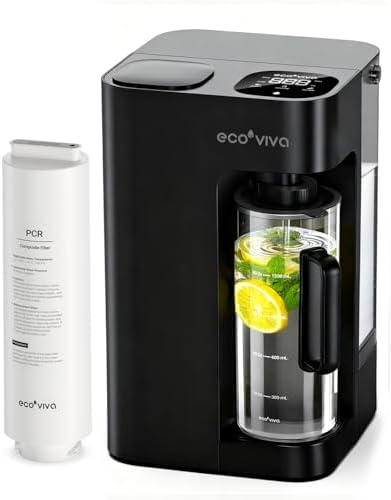 Mate-3 Countertop Reverse Osmosis Water Filter System, 8 Stage Purification, 3:1 Pure to Drain, No Installation Required, Smart Sensor Water Dispensing, Portable RO Water Purifier