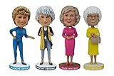 The Golden Girls 8-Inch Bobblehead Figures - Blanche, Sophia, Rose, Dorothy - Resin Action Figurine Dolls Toy Collectibles - Little Cast Novelty Gifts Merchandise Memorabilia - Office Home Statue Set