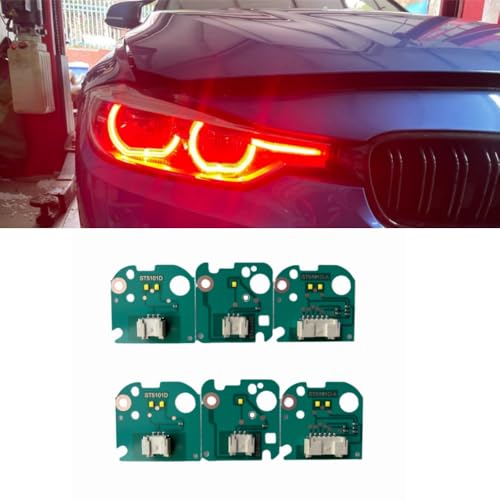 CSL Yellow Golden Eye DRL Chips For 2016-2018 B-MW 3 Series F30 F31 LCI 320i 320iX 328d 328dX 328i 328iX 340i 340iX 330i LED Headlight, 63117419615 (Red)