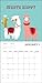 Llama Love Calendar 2025 with Sticker Pack, 12 x 12 inch, Inspiration Quotes, Llama Gift, Llama Wall Calendar and Sticker Set