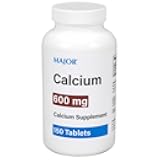 Major 600mg Calcium Tablets - Calcium Supplement - 150 Count (1 Pack)