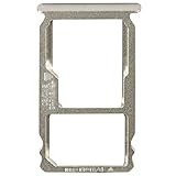Unbekannt Original Huawei SIM und SD Kartenhalter Silver/Silber für Huawei Mate S (SIM SD Tray, Holder)