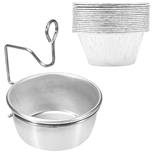 WELL GRILL Grease Tray with 10 Pack Disposable Foil Liners for Gas Barbecue Enders Boston, Landmann, Char-Broil, Kenmore and Other Model Grills, Grease Pan Tray, Drip Pan Grill Accessories