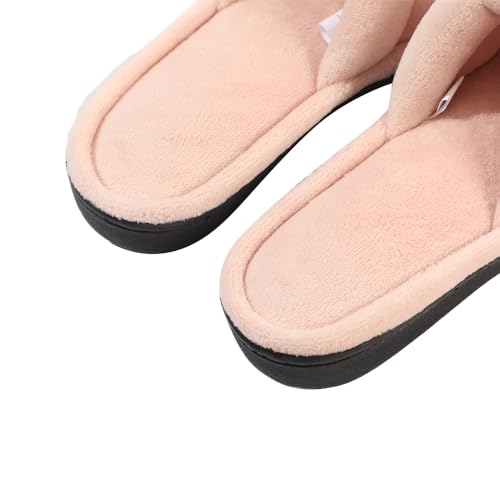 Luxurious Coral Fleece Slippers Unique Cotton Filled Top Soft and Warm Slip On for Relaxing at Home3