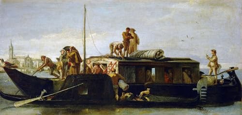 Poster Barocco Domenico Tiepolo decoracion elegante salon y oficina