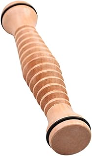 KOMBIUDA 1Pc Rolo Massageador Portátil Ferramentas De Madeira Fascite Plantar Massageador De Perna Rolo De Massagem Bastão De Rolo Atlético Bastão De Pé Sola De Pé Roda De Rolagem Rodízios