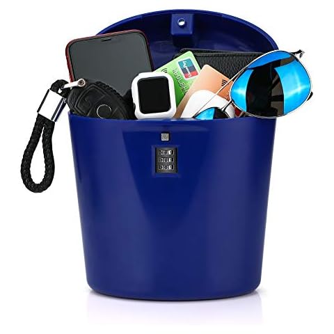 Ohok Portable Anti-Theft Lock Box, Portable Security Lock Bag, Mobile Travel Safe & Beach Safe with Numbers Lock for the Beach, Camping, Sports, Travel, Shopping Cover