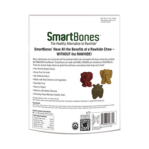 Smartbones Sbsc-02332 Smart Chews (14 Small Safari Chews), Rawhide #TOP1
