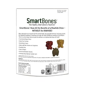 SmartBones Smart Chews, Rawhide Free Dog Chews, Treats for Dogs Made with Real Chicken and Vegetables, 14 Count Small SmartBones Smart Chews, Rawhide Free Dog Chews, Treats for Dogs Made with Real Chicken and Vegetables, 14 Count Small