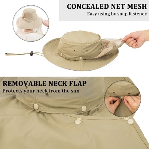 Image of Palmyth Head Net Hat, Sun Hat Safari Hat