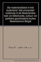 De Nederlandistiek in Het Buitenland B003MRQ05M Book Cover