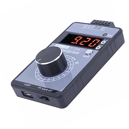 DC 0-10V/0-22mA Strom-Spannungs-Signalgenerator, Strom-Spannungs-Einstellbarer Analogsimulator, Einstellbarer Funktionsgenerator mit LCD-Display, Strom-Spannungs-Analoggenerator
