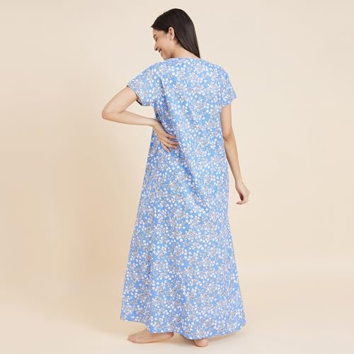 Image of Sweet Dreams Women's Cotton Maxi Casual Night Shirt