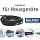 5 Meter Kalitec H05VV-F Schlauchleitung 5x1 mm² I Stromkabel 5G1 mm2 mit Schutzleiter I PVC Kabel für Innenbereich I Elektrokabel schwarz I Lampenkabel flexibel I Gerätekabel 5 adrig