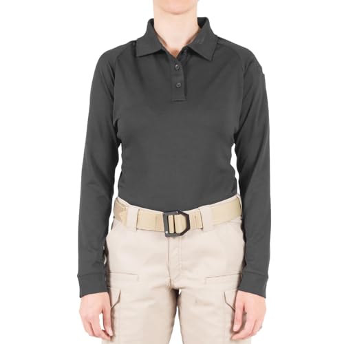 Polo performance à manches longues First Tactical pour femme, coupe ergonomique et robuste