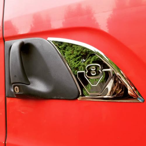 Maniglia per porta in acciaio INOX 3D piastre V8