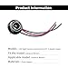 2PCS 1157 LED Bulb Socket Plug, Waterproof Turn Signal Brake Light Tail Light Socket Harness, Base Plug Connector Professional Car Accessories Fits Most Cars, Trucks, SUVs