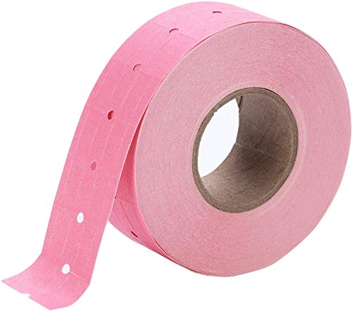 Perco 1 Line Pink Labels - 1 Sleeve, 8,000 Blank Pricing Labels For Perco 1 Line Price And Date Guns #TOP4