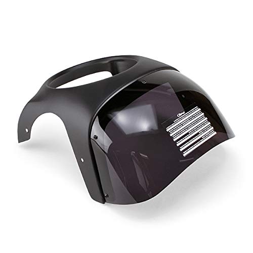 Puig プーチ ビキニカウル RETRO SEMI FAIRING スクリーン Amazon | Puig 9554F RETRO FAIRING [ DARK SMOKE ] 180mm 汎用