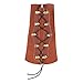 KRATARC Archery Leather Adjustable Wristband Unisex Protective Arm Guard for Hunting Target Bow (Brown (Suede Leather))