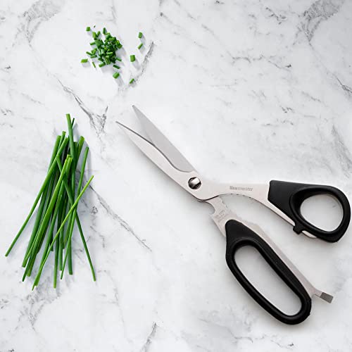 Messermeister 8.5-Inch Take-Apart Utility Shears, Black - Includes Screwdriver, Nut Cracker, Jar Lid Opener/Gripper, Bottle Opener & Bone + Twig Cutter - Suitable for Right-Handed Users - Thumbnail 6
