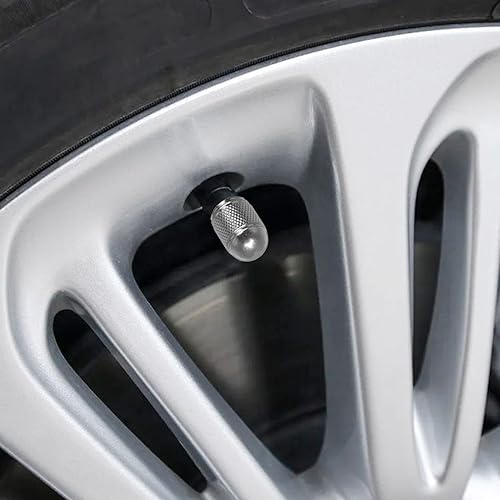 SENZEAL 5 Sztuk Nakretki na Wentyle Styl Pocisku Aluminium Uniwersalny Osłony Zaworów Opon do Samochodów Rowery Ciężarówki Motocykl Srebro