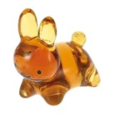 ディック・ブルーナ 「 ブルーナ うさぎ 」 丈夫で透明な ガラス 箸置き 約径22×5×2cm 食器 グッズ ミッフィー インテリア 雑貨 贈り物 誕生日プレゼント アンバー 209586