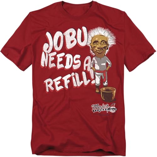 Popfunk Major League Movie Jobu Needs a Refill T Shirt (XX-Large) Red