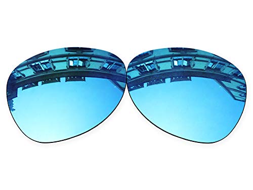 Vonxyz Lenses Replacement for Oakley Plaintiff Sunglass - Ice MirrorCoat Polarized