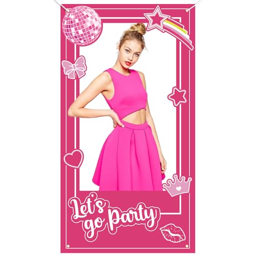 Hot Pink Girls Birthday Party Decorations, Pink Doll Theme Photo ...