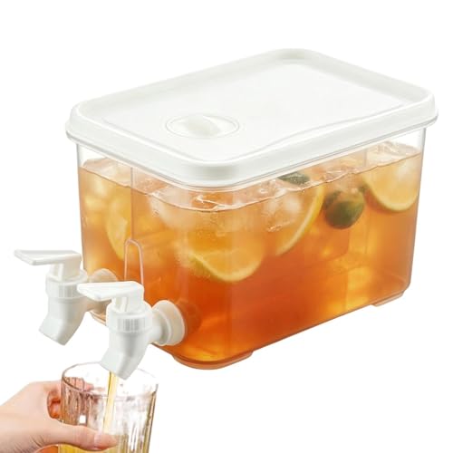 Fridge Dispenser 3L Drinking Pitcher Beverage Container Spigot Water Juice Storage Pitcher Clear Refrigerator Beverage Server Ki