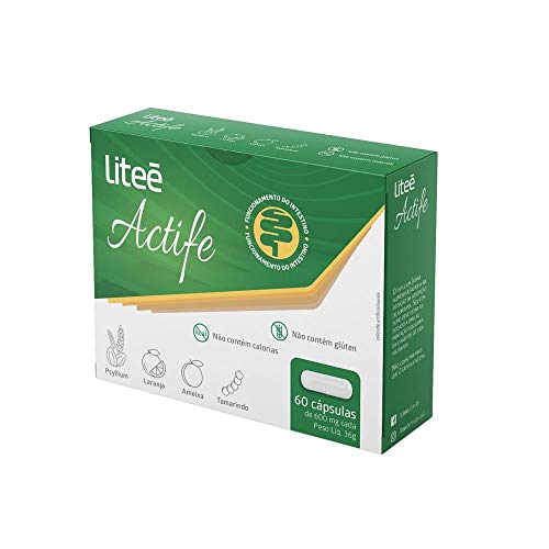 ACTIFÉ - Psyllium, Tamarindo, Laranja e Ameixa 60 Cápsulas, LITEÉ FARMA