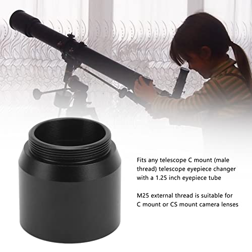 1.25 Inch to C CS Mount Connect Adapter, 1.25 inches Telescope Filter Threads Connecter, for Astrophotography