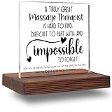 Massage Therapist Office Decor, Massage Therapy Gifts for Women Men Appreciation Thank You Gifts Decorative Signs Plaques ABC93