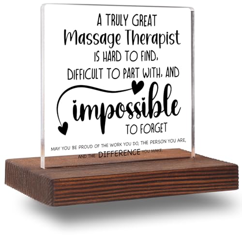 Massage Therapist Office Decor, Massage Therapy Gifts for Women Men Appreciation Thank You Gifts Decorative Signs Plaques ABC93