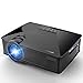 Projector, 2018 Upgraded DBPOWER Mini Projector, 50% Lumens 50000Hours Lamp Life Multimedia Home Theater LED Portable Projector, Support Smartphones/iPad/1080P/HDMI/USB/SD Card/VGA/Laptops/Games
