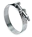 3/4 in Wide, T-Bolt Hose Clamp; PK5-pkg. of 5