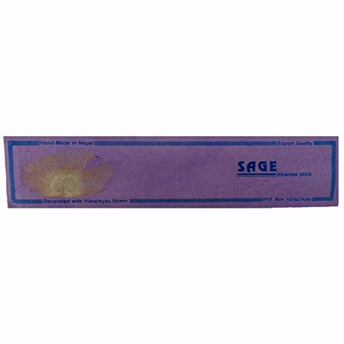 Pilgrims Fair Trade Hand Made Nepalese Incense Sticks Embellished With Himalaya Flower (Sage)
