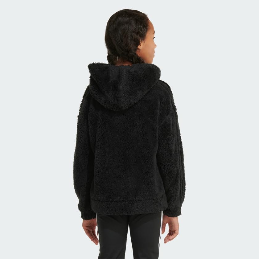 adidas Girl's Cozy Sherpa Hood Pullover (Big Kids)2