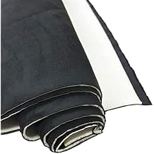Moyishi Black Suede Headliner Fabric with Foam Backing Material for Automotive Home Trim Seat Door Trunk Lining DIY Repair Replacement 48X60