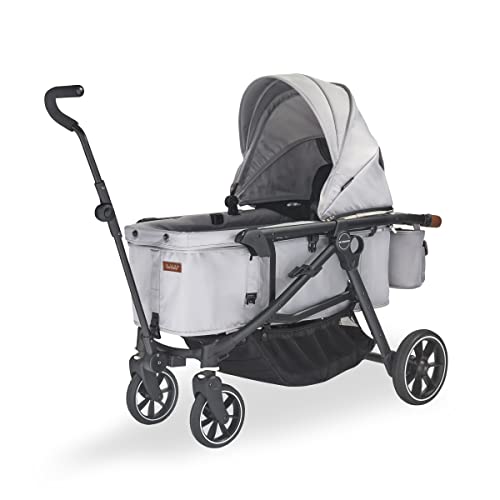 Larktale Crossover All-In-One Stroller And Wagon - Convert From A Single Baby Stroller To A Two Seater Pull Wagon With Canopy - Nightcliff Stone #TOP1