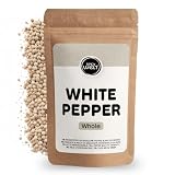 Spicy Welt Weißer Pfeffer Ganz (500g) – Weiße Pfefferkörner für Mühle | Ideal für Helle Soßen, Fisch, Suppen & Kartoffelbrei | Aromatisch & Edel | 100% Naturrein, Ohne Zusatzstoffe