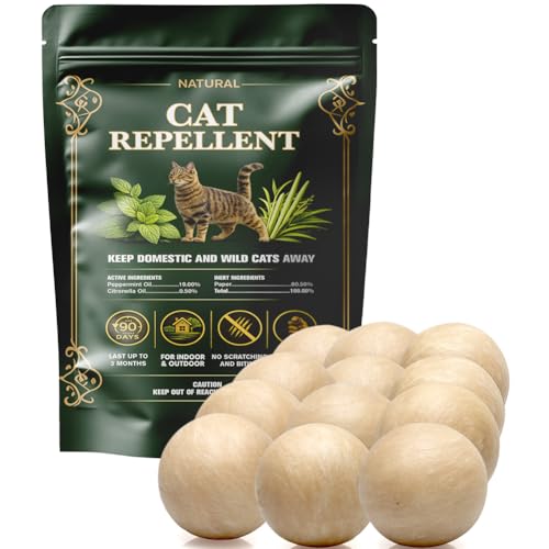 VDKOGSX Cat Repellent Outdoor, Cat Scratch Deterrent Indoor, Stray Cat Repellents, Cat Urine Repellant, Cats Pee Deterrents, Keep Cats Away for Furniture, Garden & Yard-12 Pcs
