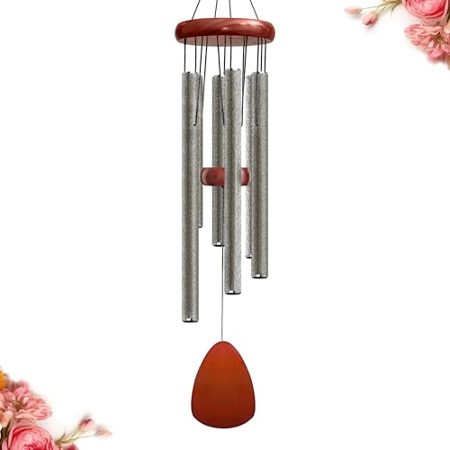 28″ Wind Chime for Mothers Day, Decorative Wind Chimes for Outside, Memorial Windchimes Remembrance Gift for Women Mom Grandma, Metal Wind Chimes Outdoor Decor for Garden Patio Zen(Copper)