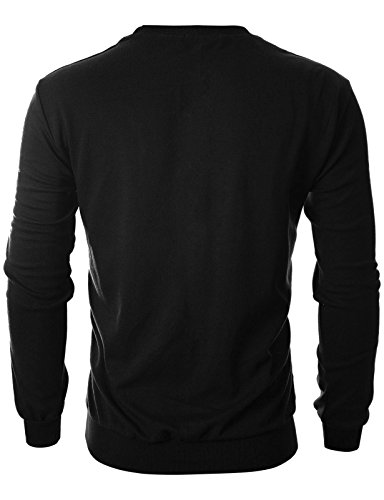 Image of GIVON Mens Crew Neck Sweatshirt Lightweight long Sleeve Pullover