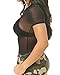 Women's Mesh Tops (Black, X-Large)