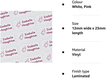 120 Just Stick Clothing Name Tags/Labels- No Sew or Iron for School, Care Home